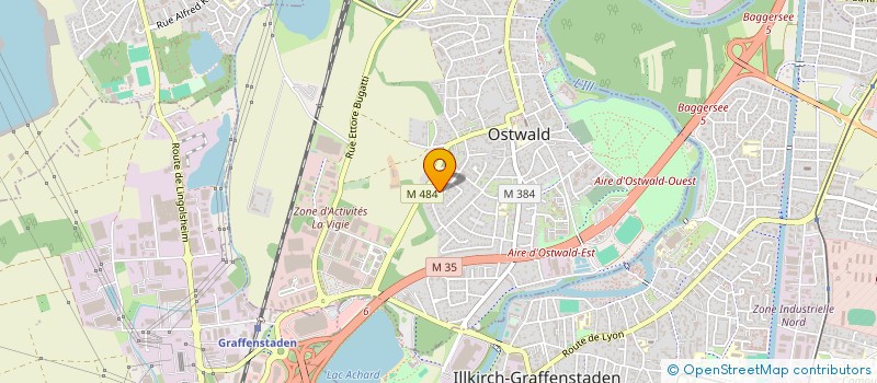 localisation de l'entreprise SCI LES SARCELLES  OSTWALD