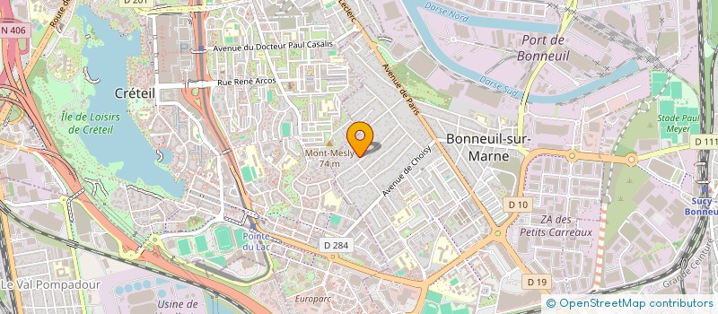 localisation de l'entreprise SCI LES SARMENTS à BONNEUIL-SUR-MARNE