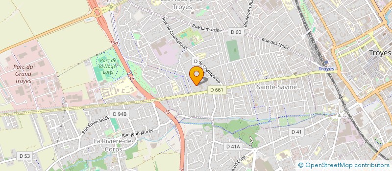 localisation de l'entreprise SCI LES SARMENTS TREVOIS  SAINTE SAVINE