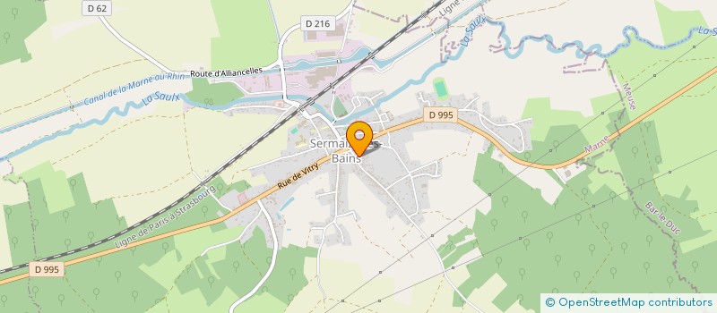 localisation de l'entreprise SCI LES SARRAZINS  SERMAIZE-LES-BAINS