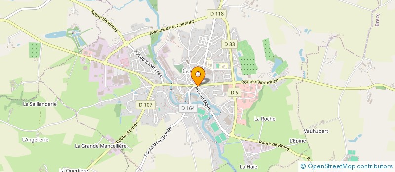 localisation de l'entreprise SCI LES SARRAZINS  GORRON