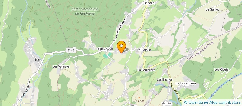localisation de l'entreprise SCI LES SAUGES à SAINT PIERRE D'ENTREMONT