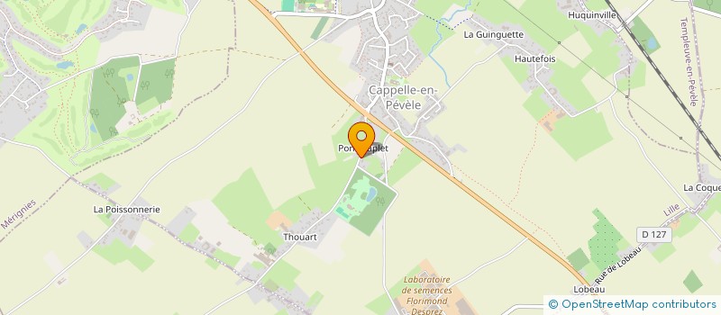 localisation de l'entreprise SCI LES SAULES  CAPPELLE-EN-PEVELE