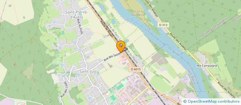 localisation de l'entreprise SCI LES SAULES  LA CHAPELLE-LONGUEVILLE