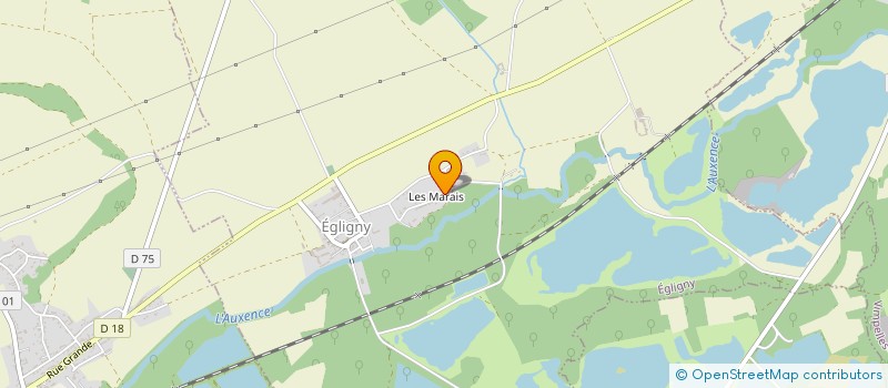 localisation de l'entreprise SCI LES SAULES  EGLIGNY