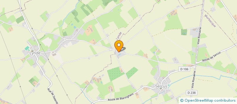 localisation de l'entreprise SCI LES SAULES  SERCUS