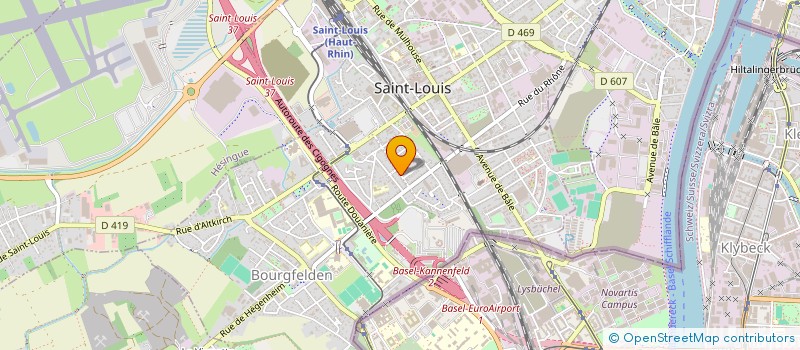 localisation de l'entreprise SCI LES SAULES  SAINT-LOUIS