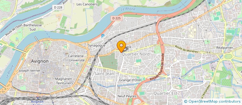 localisation de l'entreprise SCI LES SAULES  AVIGNON