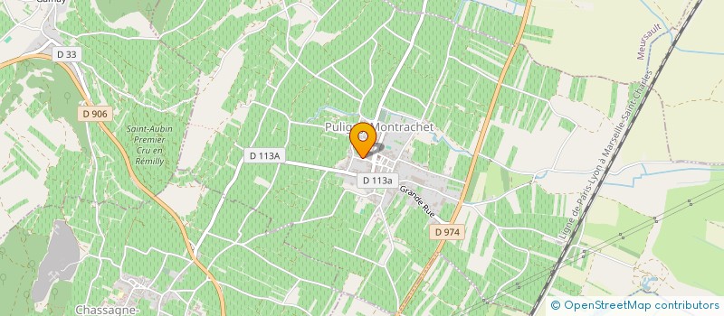 localisation de l'entreprise SCI LES SAULES  PULIGNY-MONTRACHET