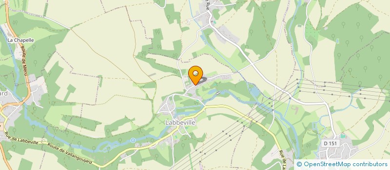 localisation de l'entreprise SCI LES SAULES  LABBEVILLE