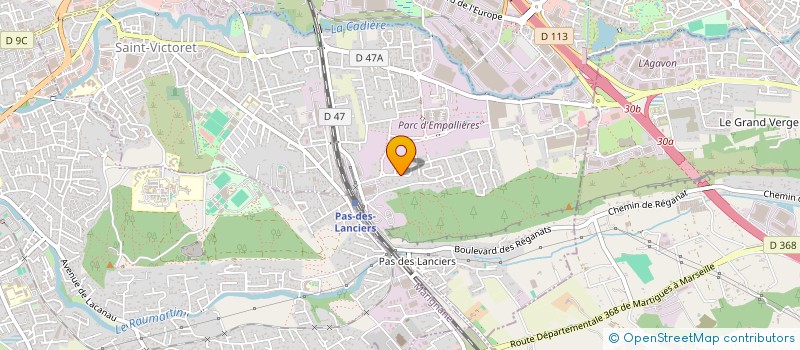 localisation de l'entreprise SCI LES SAULES  SAINT-VICTORET