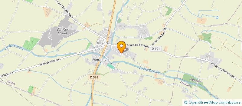 localisation de l'entreprise SCI LES SAULES  ALIXAN