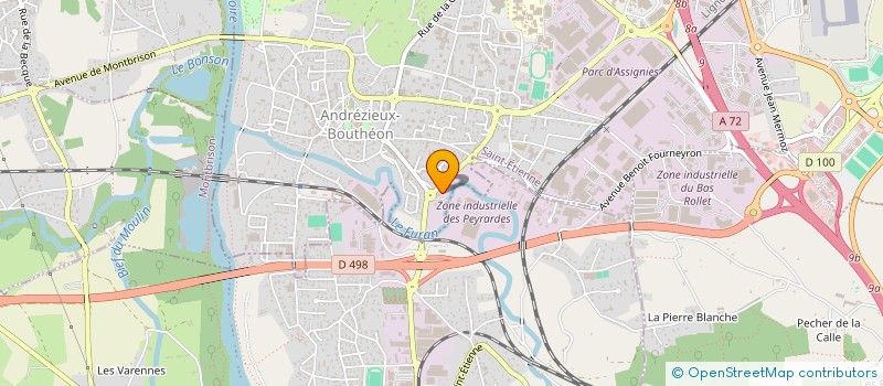 localisation de l'entreprise SCI LES SAULES  ANDREZIEUX-BOUTHEON