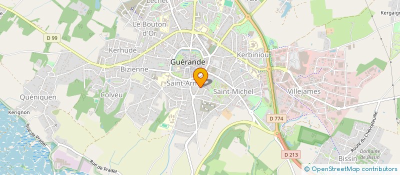localisation de l'entreprise SCI LES SAULNIERS  GUERANDE
