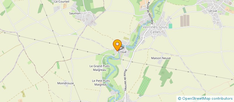 localisation de l'entreprise SCI LES SAUMONETTES  CELLES-SUR-BELLE