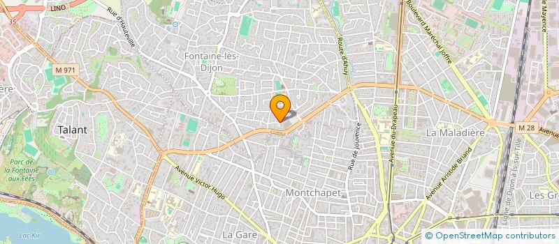 localisation de l'entreprise SCI LES SAVERNEYS  FONTAINE-LES-DIJON