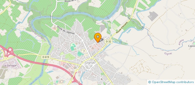 localisation de l'entreprise SCI LES SCARABEES  GIGNAC