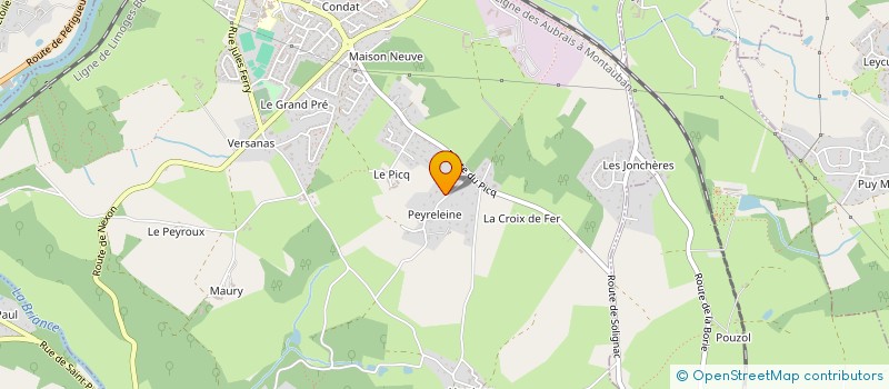 localisation de l'entreprise SCI LES SCARABEES  CONDAT-SUR-VIENNE