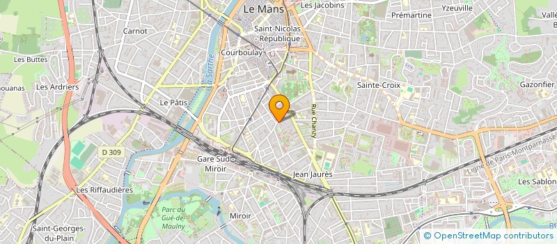 localisation de l'entreprise SCI LES SCIEURS  LE MANS