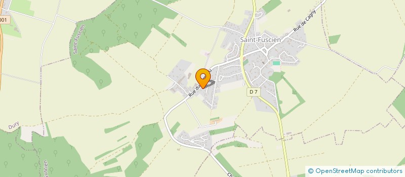 localisation de l'entreprise SCI LES SCRIBES à SAINT-FUSCIEN