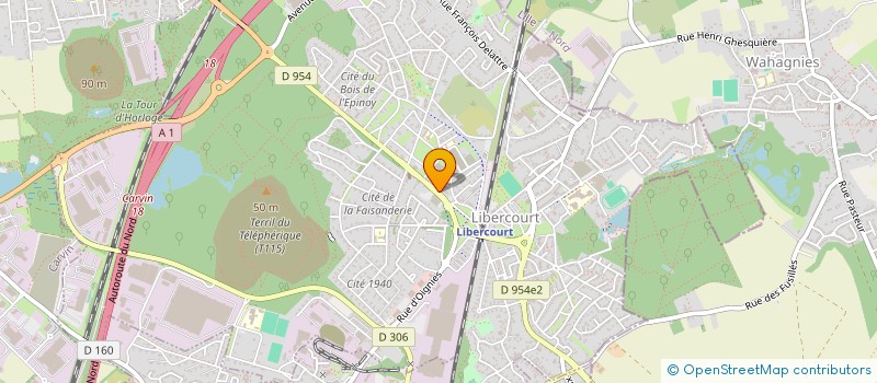 localisation de l'entreprise SCI LES SECRETS DE MARZZA  LIBERCOURT