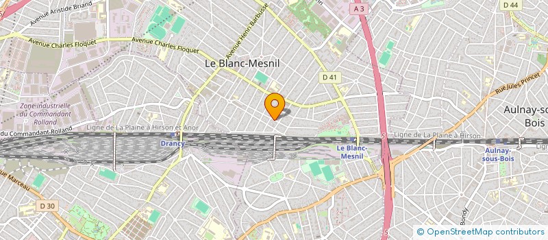 localisation de l'entreprise SCI LES SECYNS à LE BLANC-MESNIL