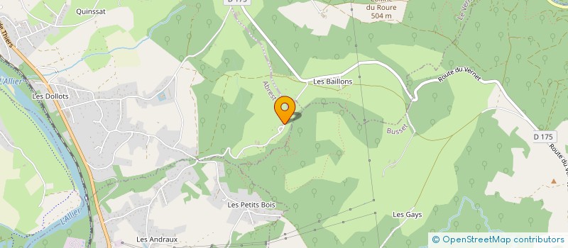 localisation de l'entreprise SCI LES SEJOURNINS  ABREST