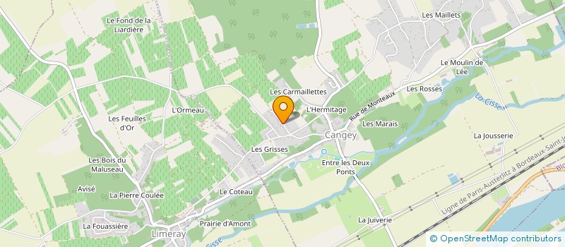 localisation de l'entreprise SCI LES SEMINEES  CANGEY