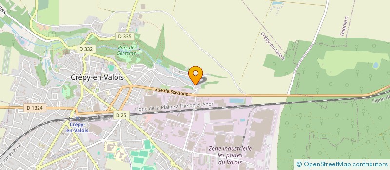 localisation de l'entreprise SCI LES SEMIS DE BOUILLANT  CREPY-EN-VALOIS