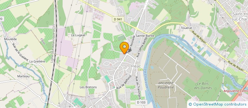 localisation de l'entreprise SCI LES SENTEURS  FLEAC