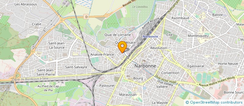 localisation de l'entreprise SCI LES SEPT PALMIERS à NARBONNE