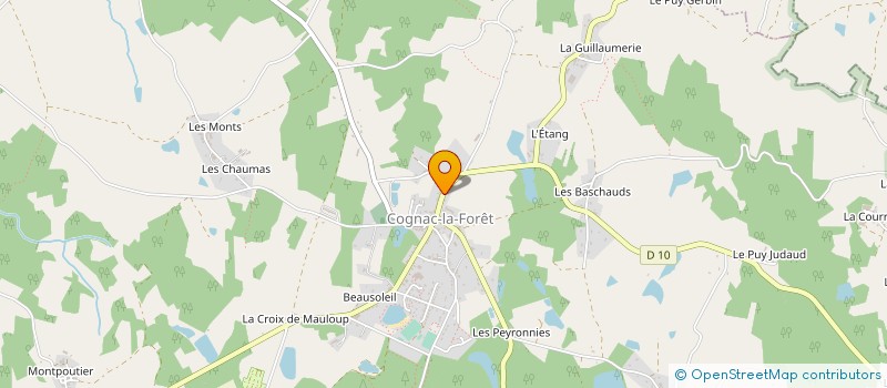 localisation de l'entreprise SCI LES SEPTEREES à COGNAC-LA-FORET