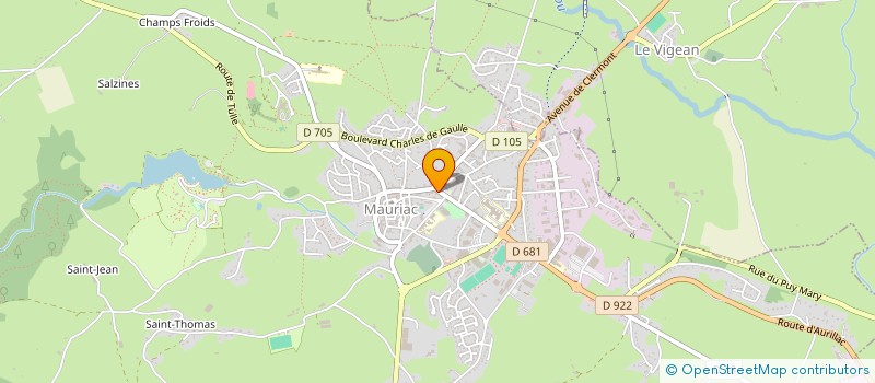 localisation de l'entreprise SCI LES SEQUOIAS à MAURIAC
