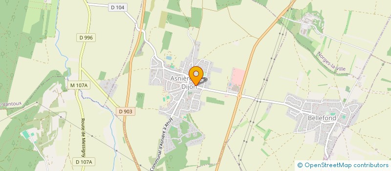 localisation de l'entreprise SCI LES SEQUOIAS  ASNIERES-LES-DIJON