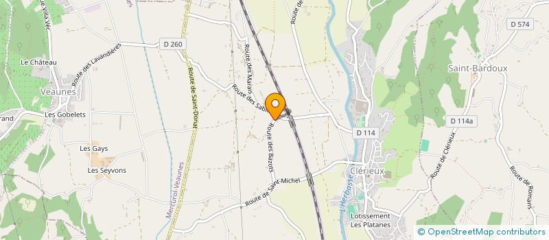 localisation de l'entreprise SCI LES SEQUOIAS  CLERIEUX