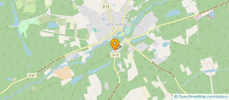 localisation de l'entreprise SCI LES SEQUOIAS  LIGNY-LE-RIBAULT