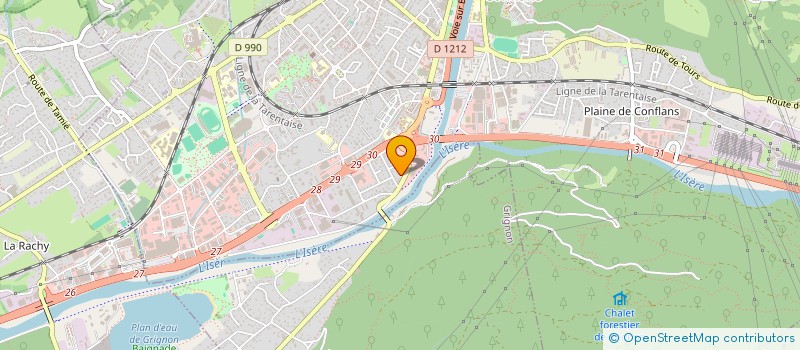 localisation de l'entreprise SCI LES SEQUOIAS  ALBERTVILLE