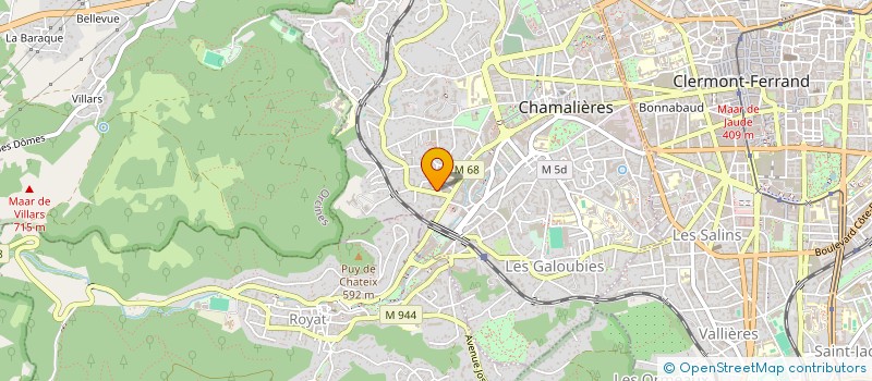 localisation de l'entreprise SCI LES SEQUOIAS  CHAMALIERES