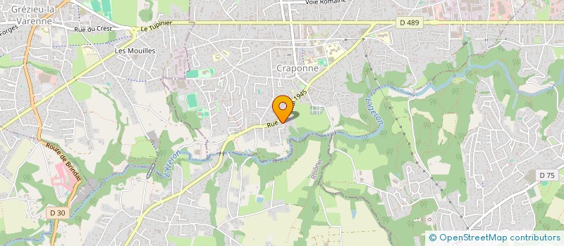 localisation de l'entreprise SCI LES SEQUOIAS  CRAPONNE