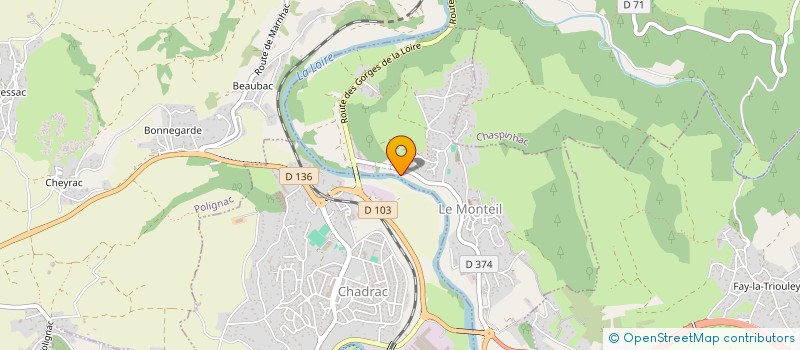 localisation de l'entreprise SCI LES SERACS à LE MONTEIL