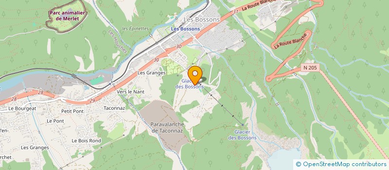 localisation de l'entreprise SCI LES SERACS à CHAMONIX-MONT-BLANC