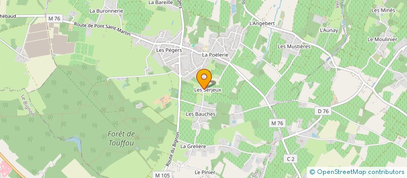 localisation de l'entreprise SCI LES SERJEUX  VERTOU