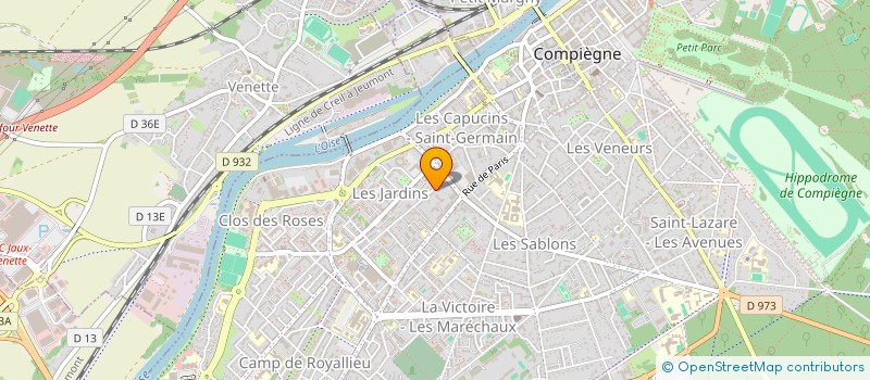 localisation de l'entreprise SCI LES SERLES  COMPIEGNE