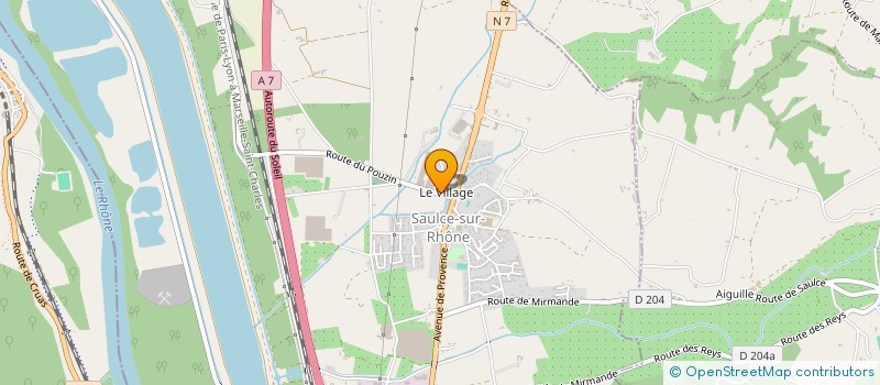 localisation de l'entreprise SCI LES SERRES  SAULCE-SUR-RHONE