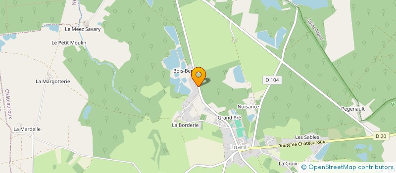 localisation de l'entreprise SCI LES SERRES DU BERRY à LUANT