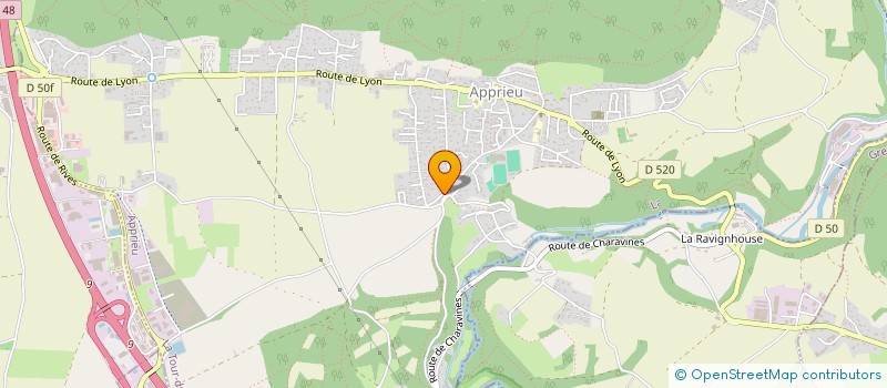 localisation de l'entreprise SCI LES SERVES  APPRIEU