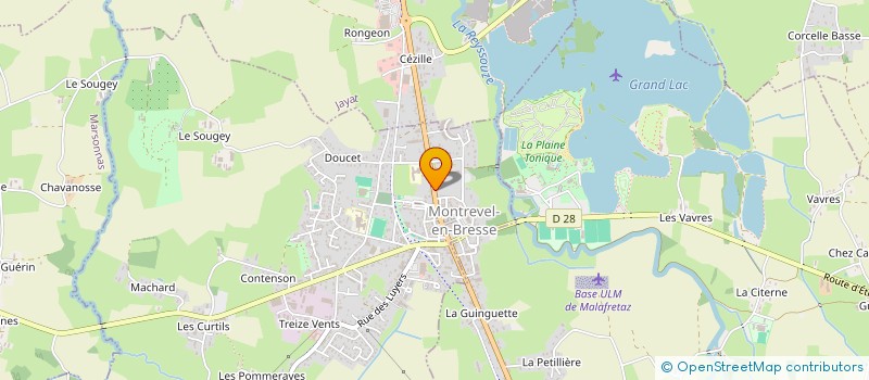 localisation de l'entreprise SCI LES SERVES à MONTREVEL-EN-BRESSE