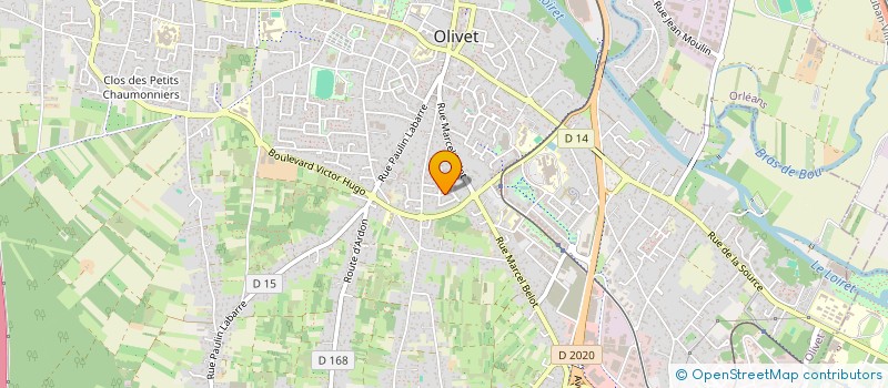 localisation de l'entreprise SCI LES SETTONS  OLIVET