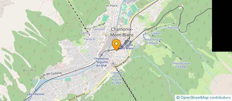 localisation de l'entreprise SCI LES SEUDANS à CHAMONIX-MONT-BLANC