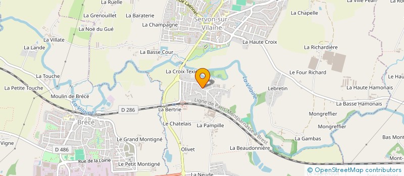 localisation de l'entreprise SCI LES SEVAILLES  SERVON-SUR-VILAINE